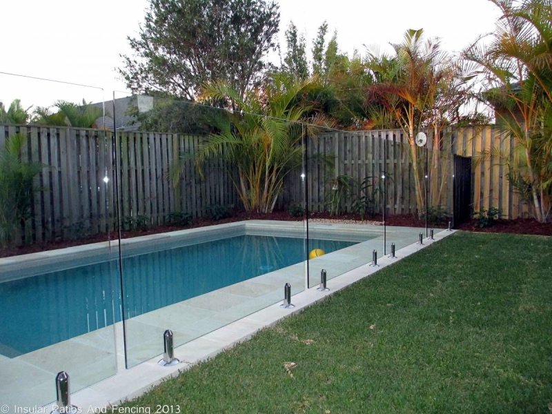 The fence for the pool