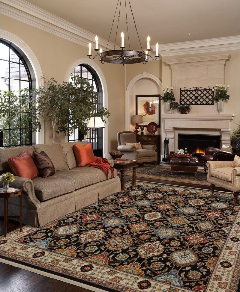 Carpet in the interior of the living room