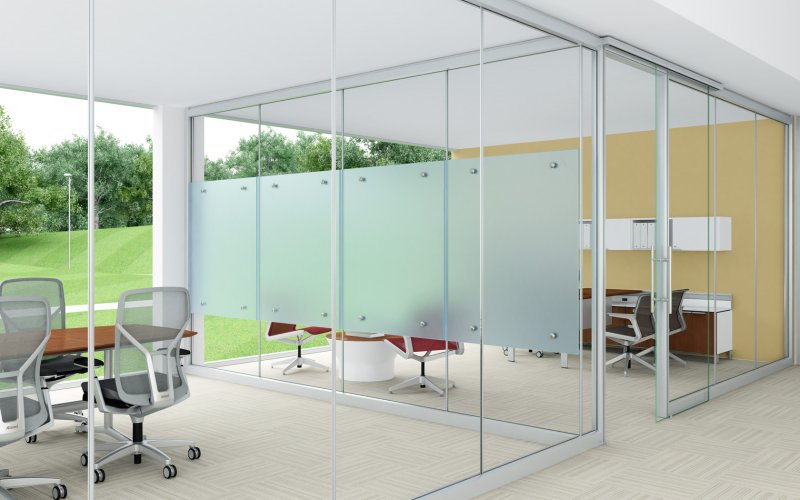 Office glass partitions