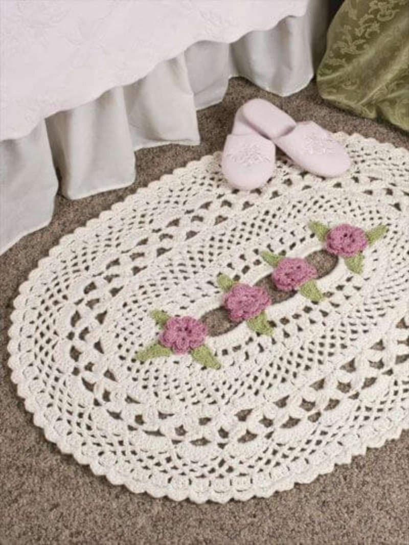 Oval rug crochet