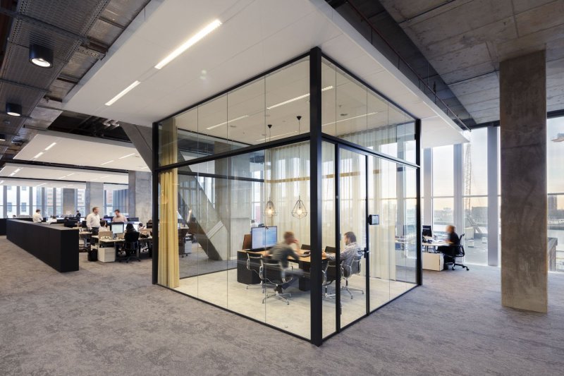 Glass partitions Office