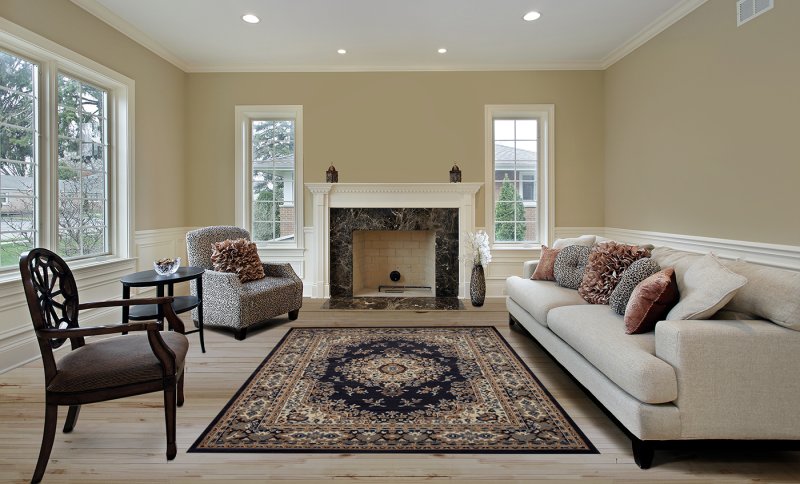 Carpet in the interior of the living room