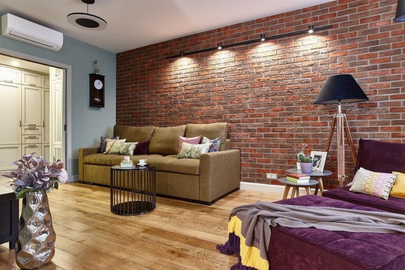 Brick wall in the interior