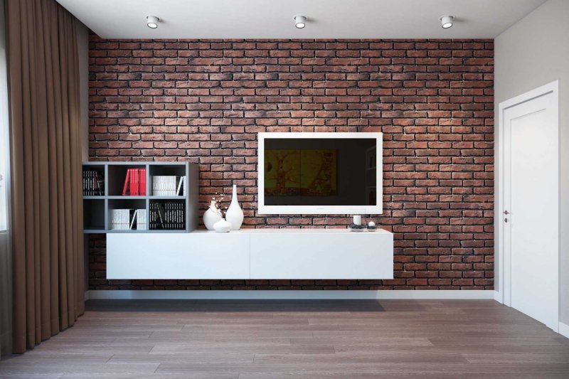 Brick wall in the interior