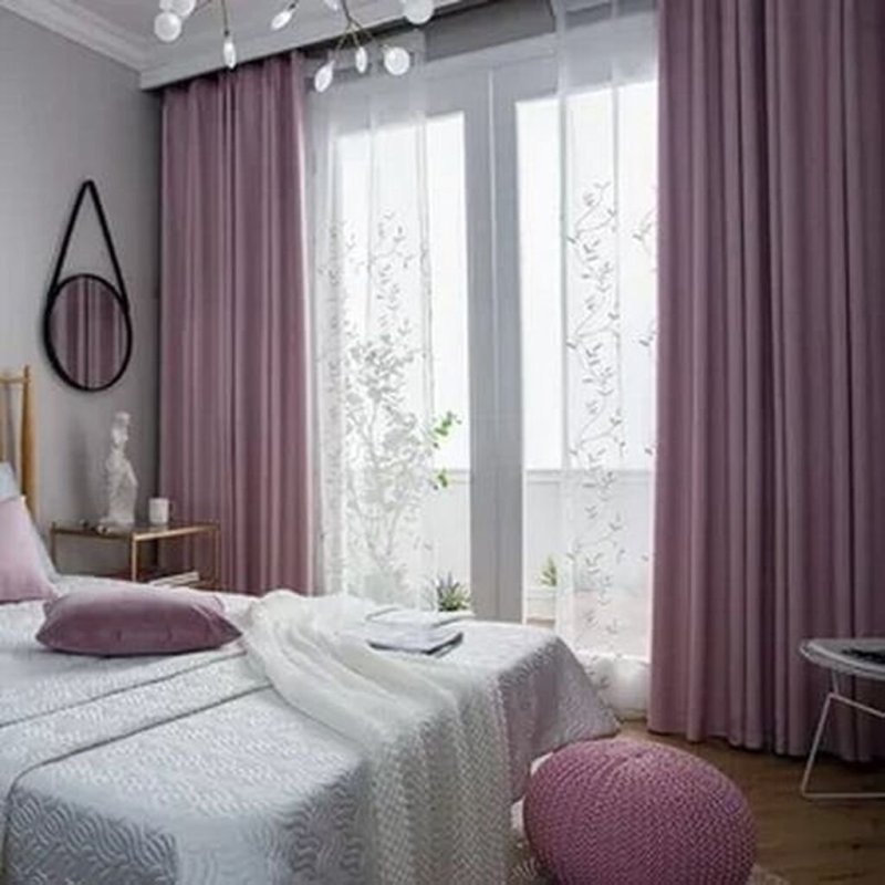 Ikea curtains dusty rose