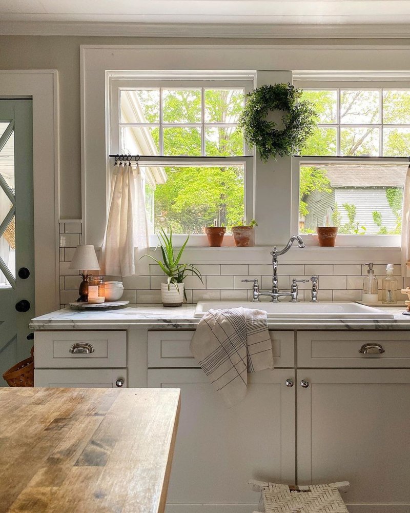 Kitchen design with window