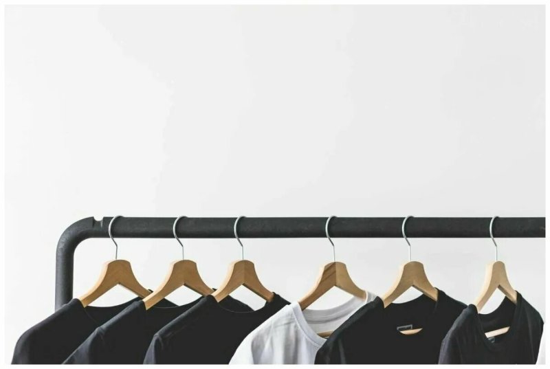 T -shirts on a hanger