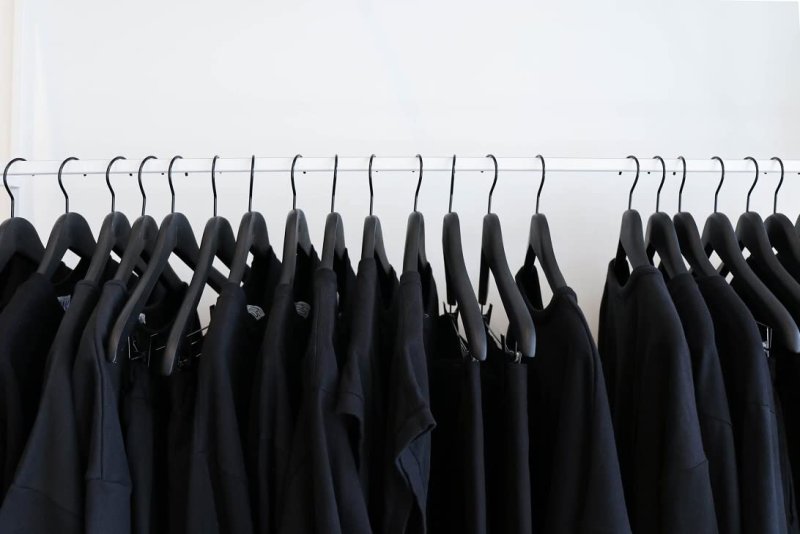 Clothing on hangers