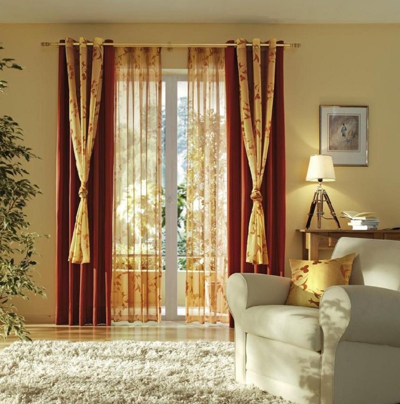 Stylish curtains for the living room