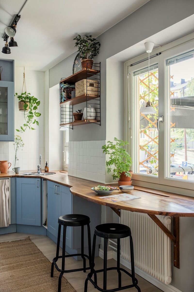 Kitchen Ikea countertop window sill