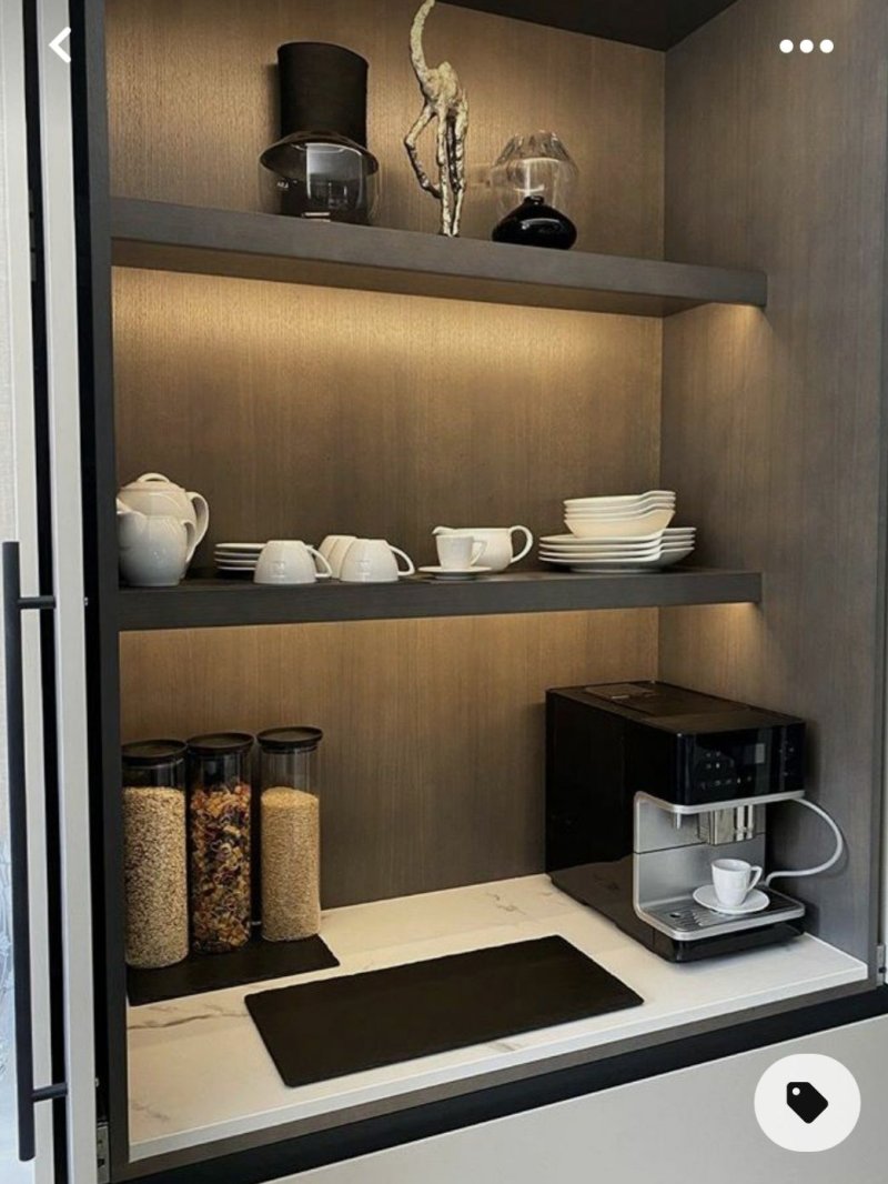 Coffee area in the kitchen