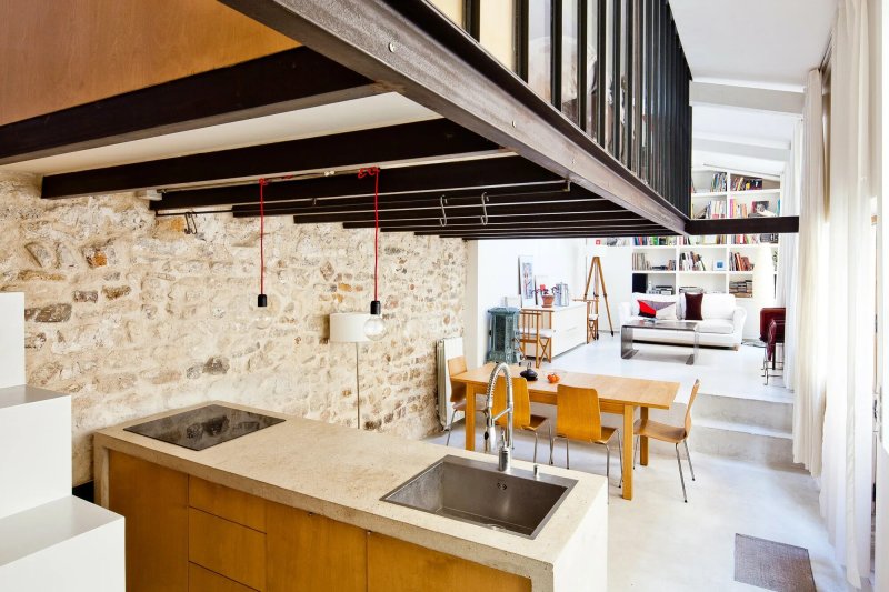 Loft style kitchens