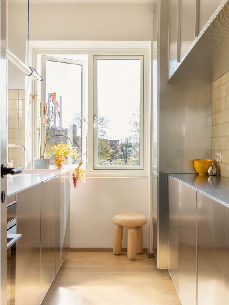 The interior of the kitchen