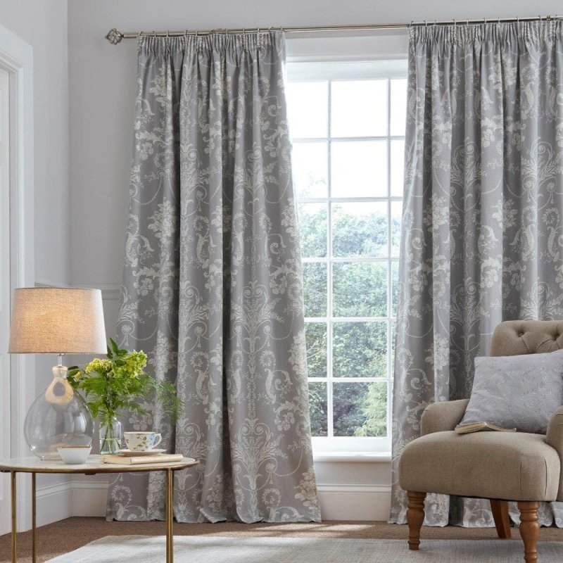 Curtains Blackout velvet gray