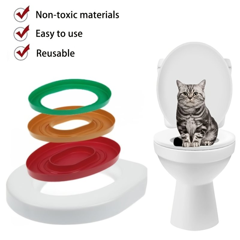 Cat accustoming system to the toilet