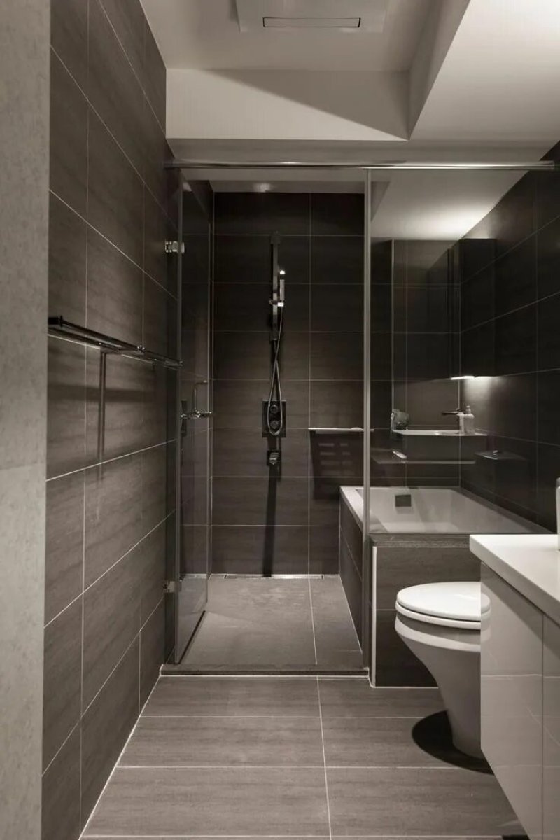 Gray bathroom