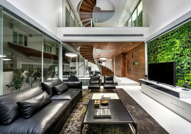 Modern interiors of houses