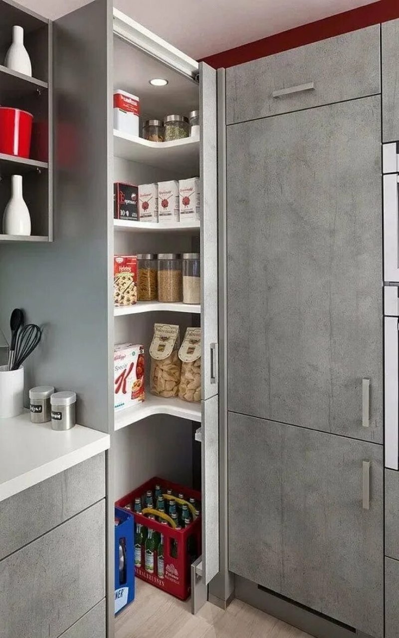 Pantry in the kitchen