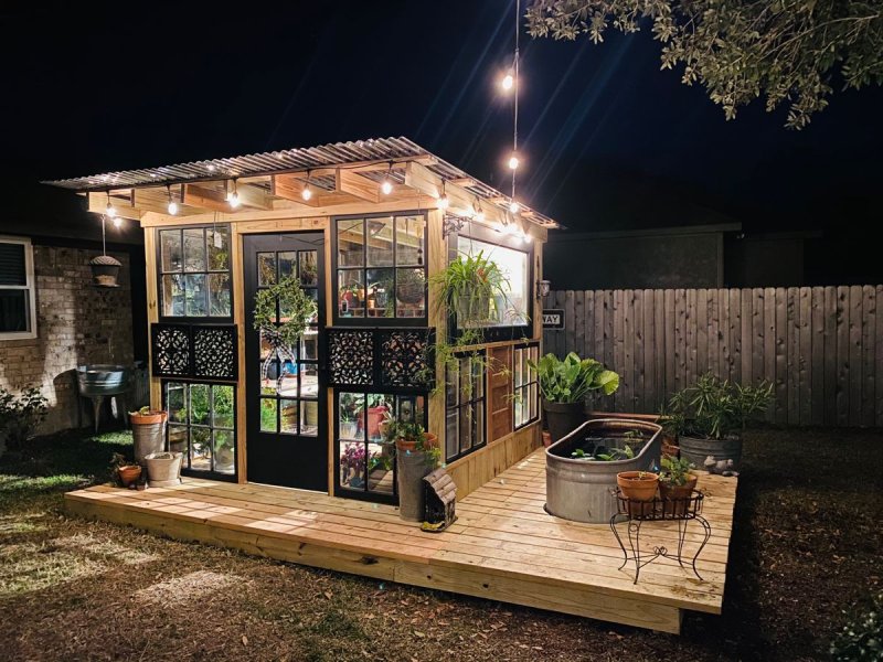 Greenhouse from old windows