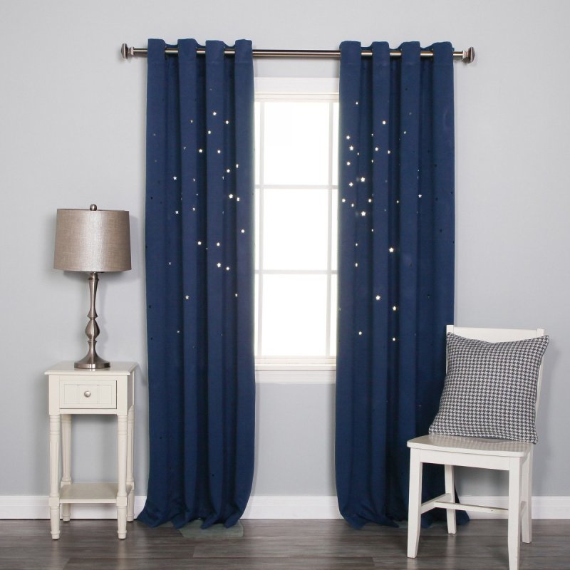 Blue curtains Blackout