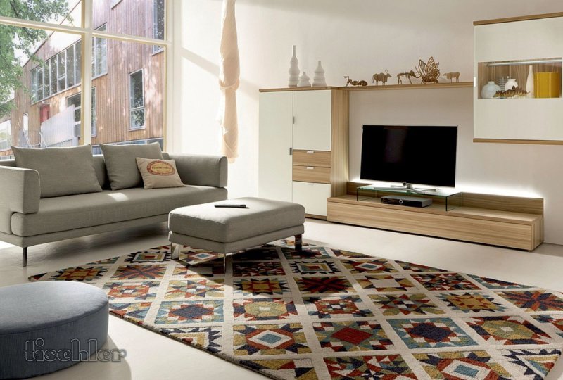 Carpet in the living room in modern style