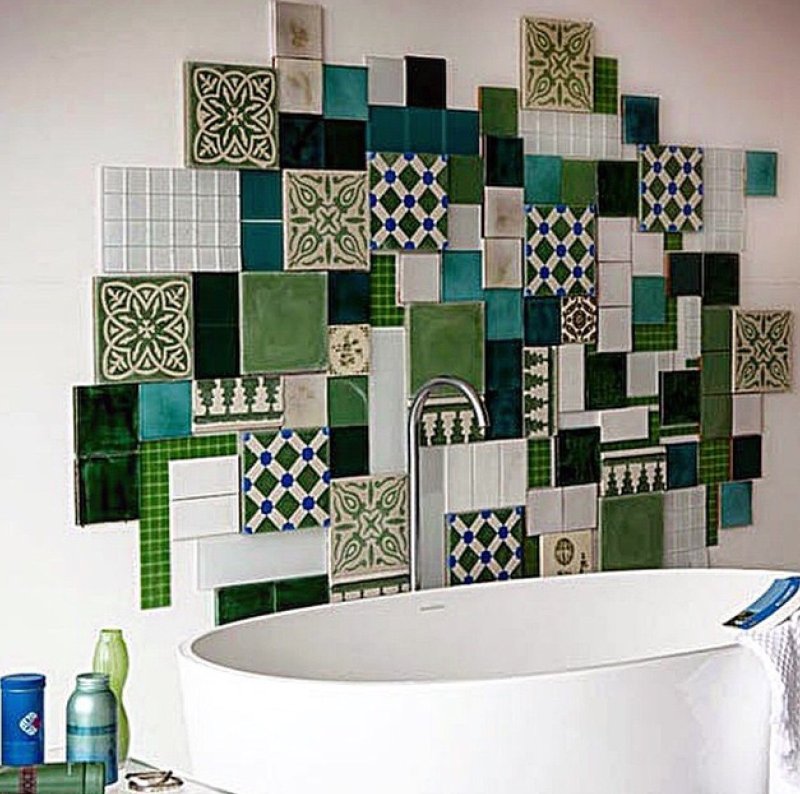 Unusual bathroom tiles