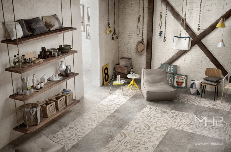 Ceramic tiles Geotiles Flow floor 60x60