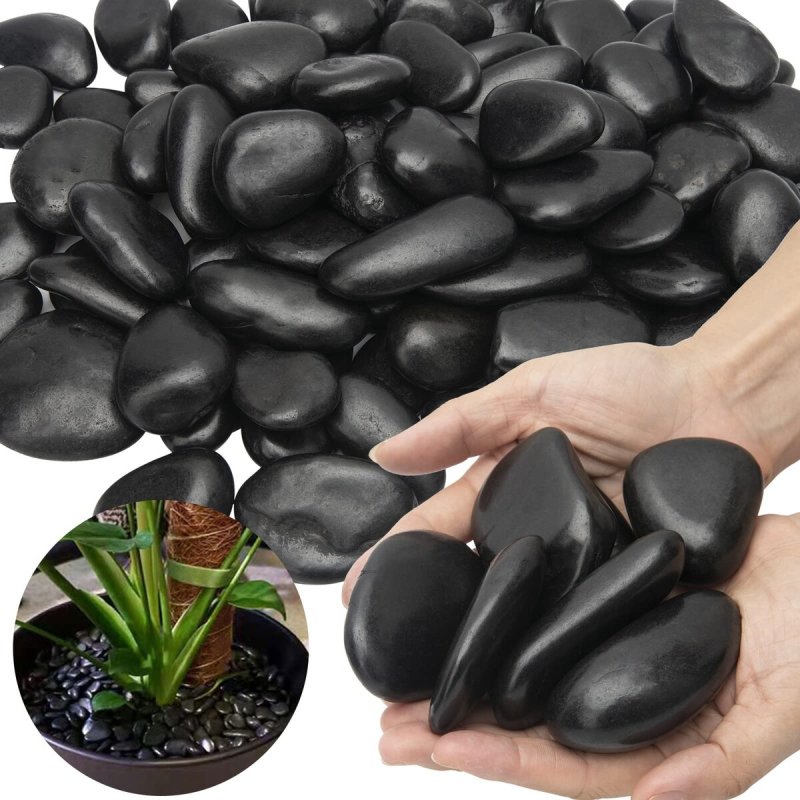 Black stones