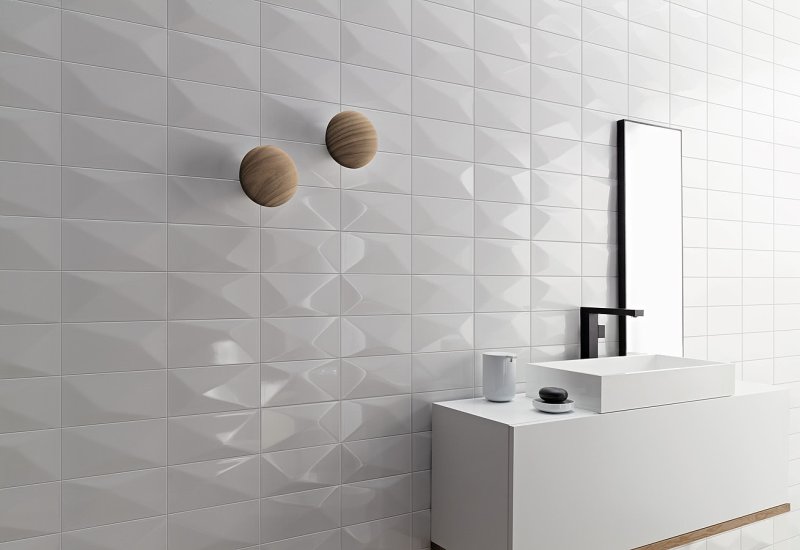 Volumetric tile for the bathroom