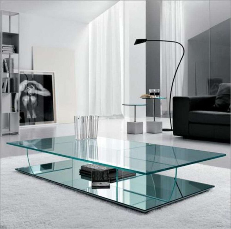 Glass coffee tables