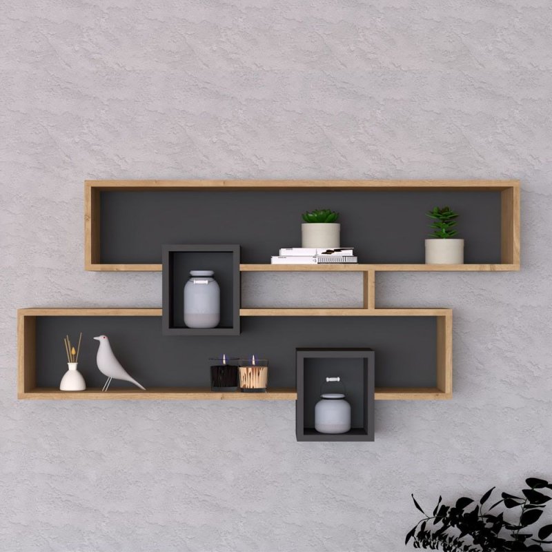 Hinged shelf