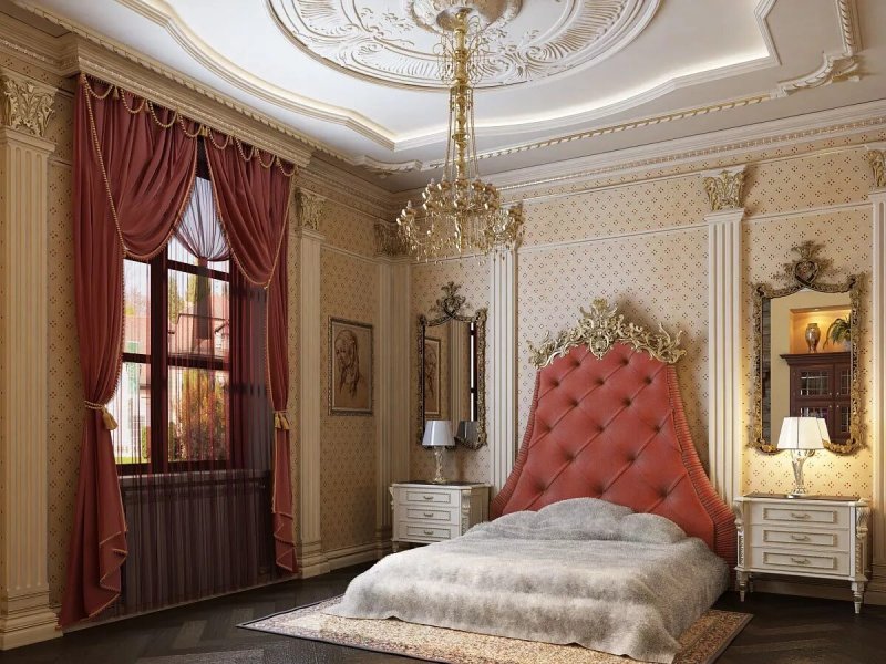 Royal bedroom style Rococo