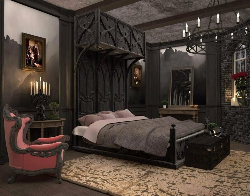 Victorian Gothic bedroom