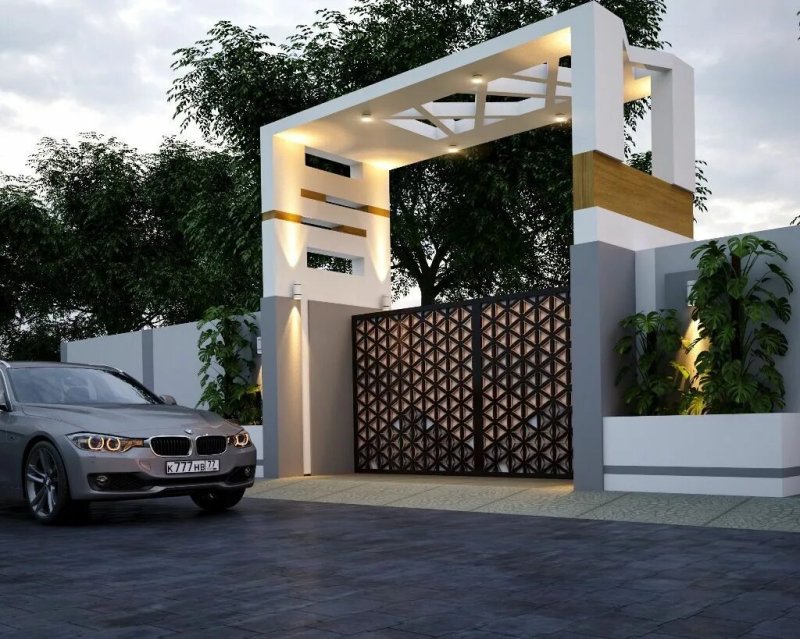 Modern Front Gate Design