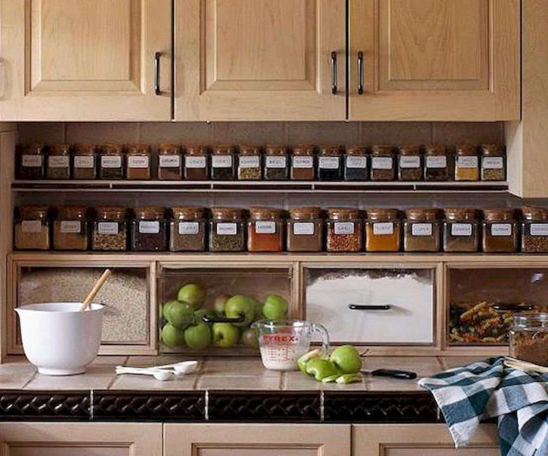 Shelves for spices