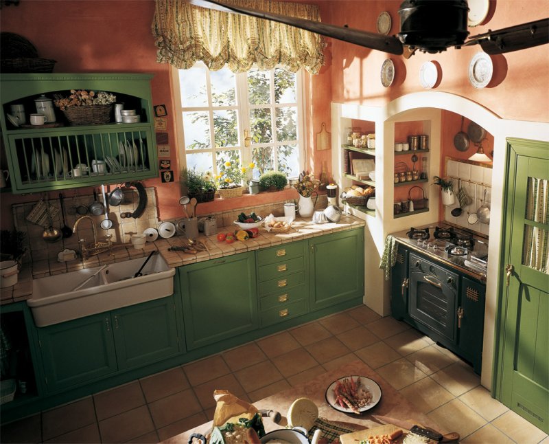 Kitchen in the Tuscan Country style