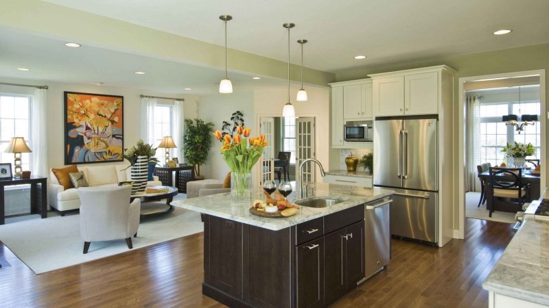 Dining room kitchen in a private house