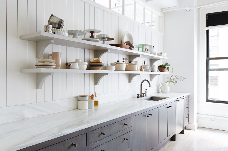 Shelves in the kitchen Scandil