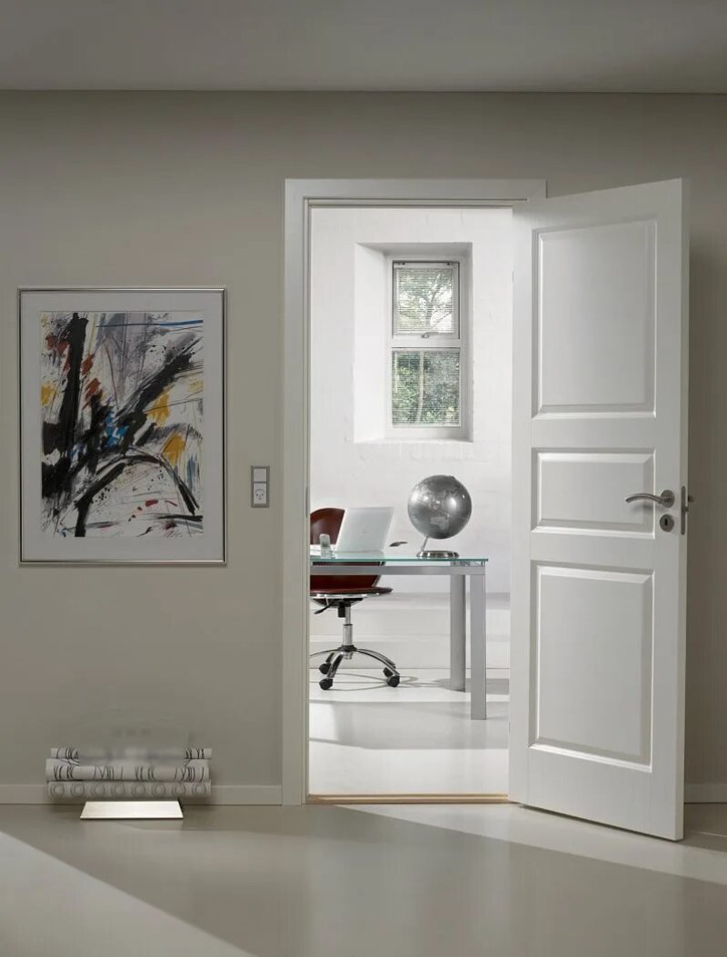 White door in the interior