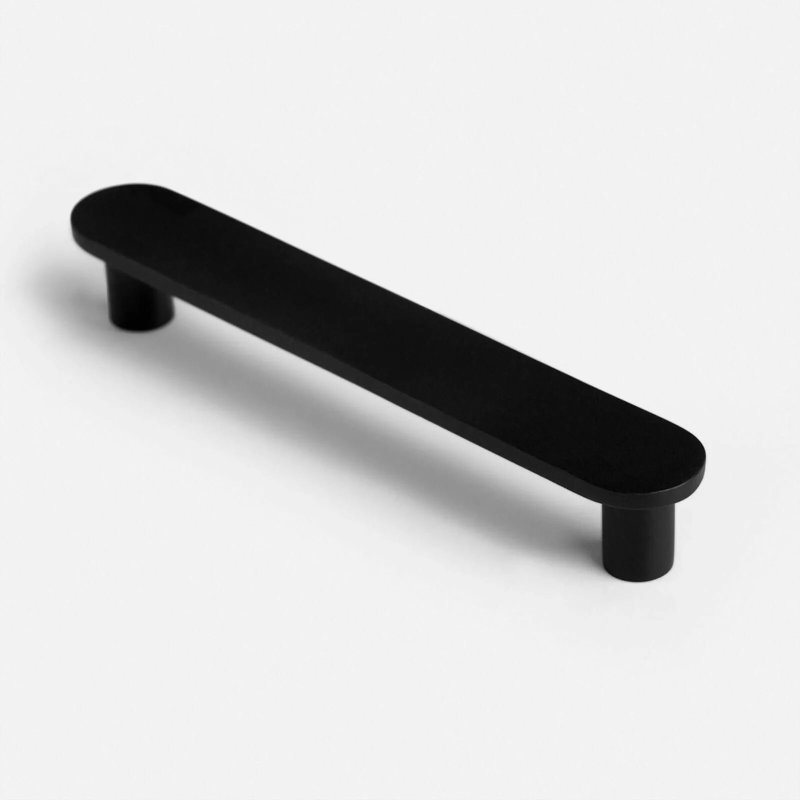 Black furniture handle