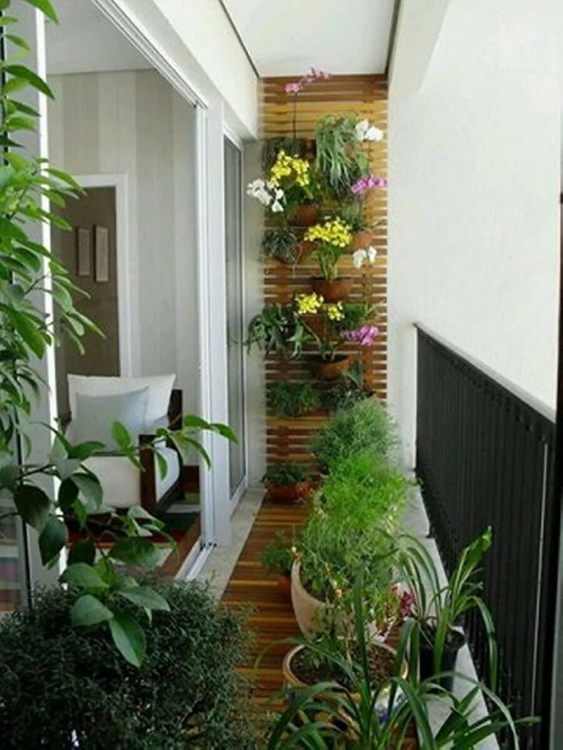 Landscaping of balconies and loggias