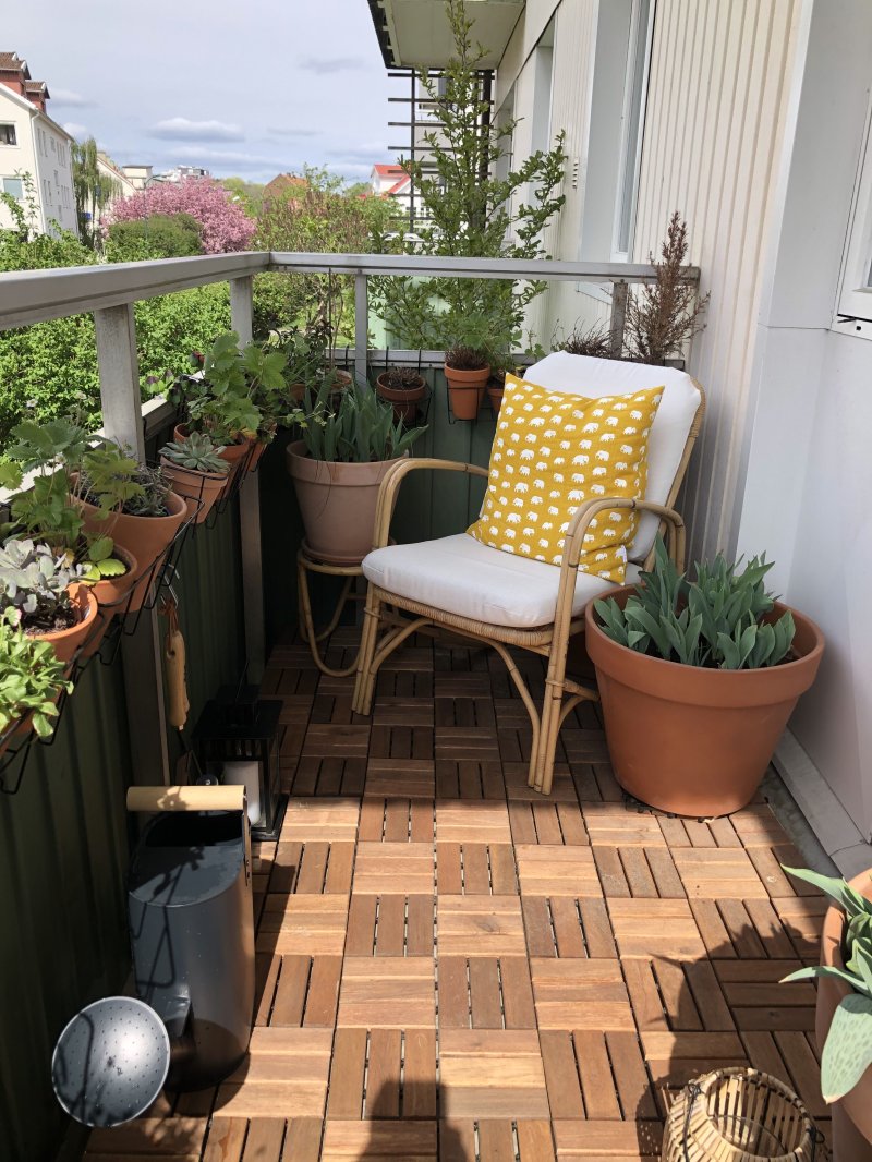 Landscaping of the balcony