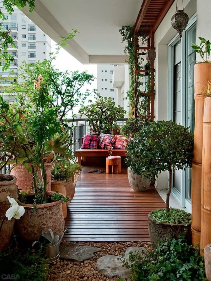 Landscaping of the balcony