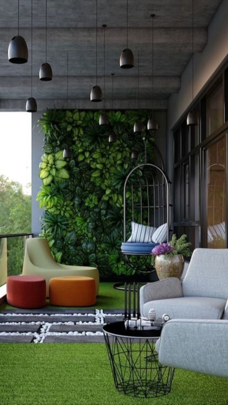 Balcony of interior design