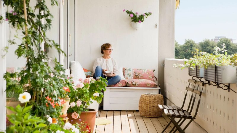 Cozy balconies