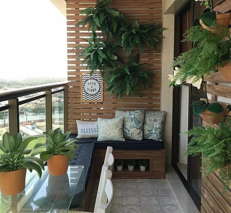 Landscaping of the balcony