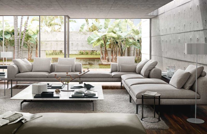 Italian sofas in a modern style