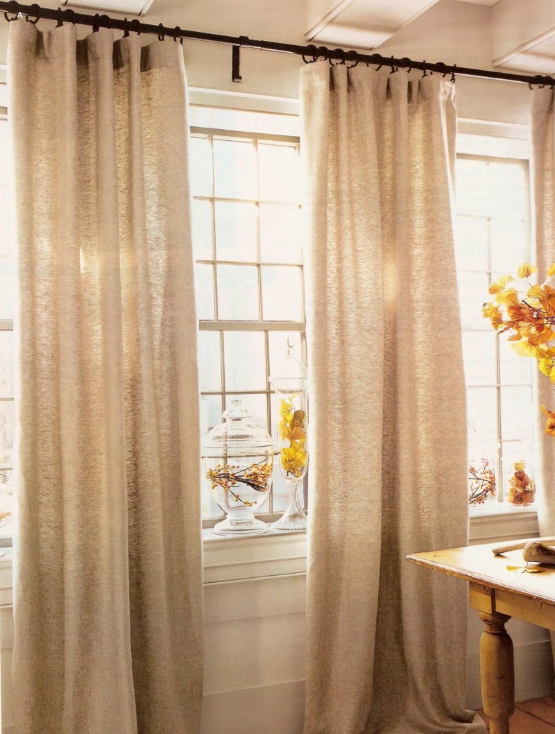 Linen curtains eco -style