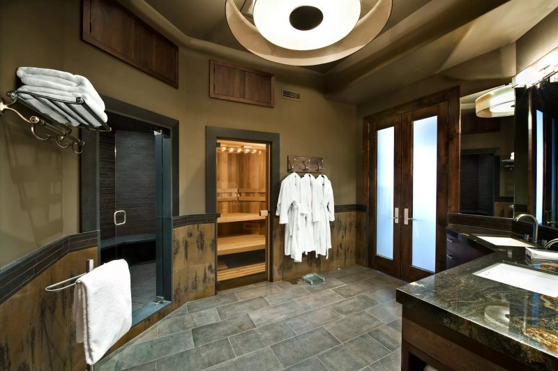 The design of the bathroom interior