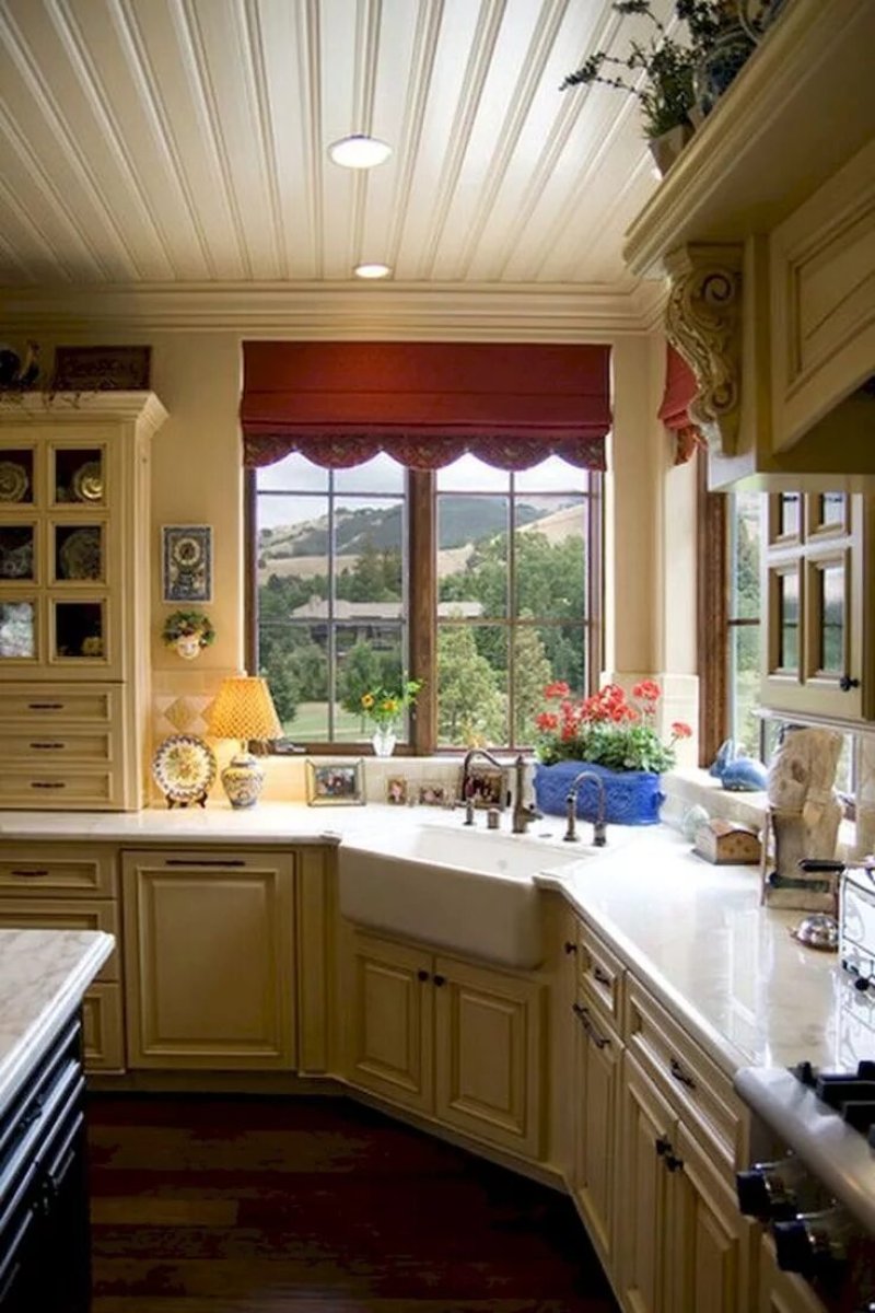 Kitchens in a private house with a window